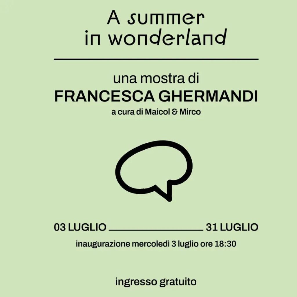 "A Summer in Wonderland" di Francesca Ghermandi - 449720243 122139861002250569 907922520503802956 n